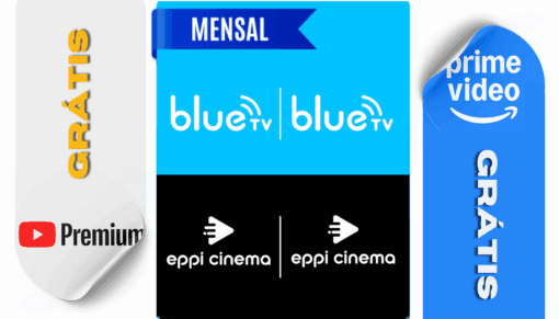 Blue + Eppi Mensal (2 Telas) + Streaming Extra – Prime Video ou YouTube Premium