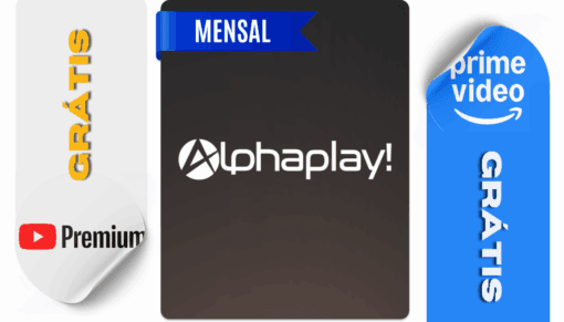 ALPAPLAY Mensal + Streaming Extra (Prime Video ou YouTube Premium)